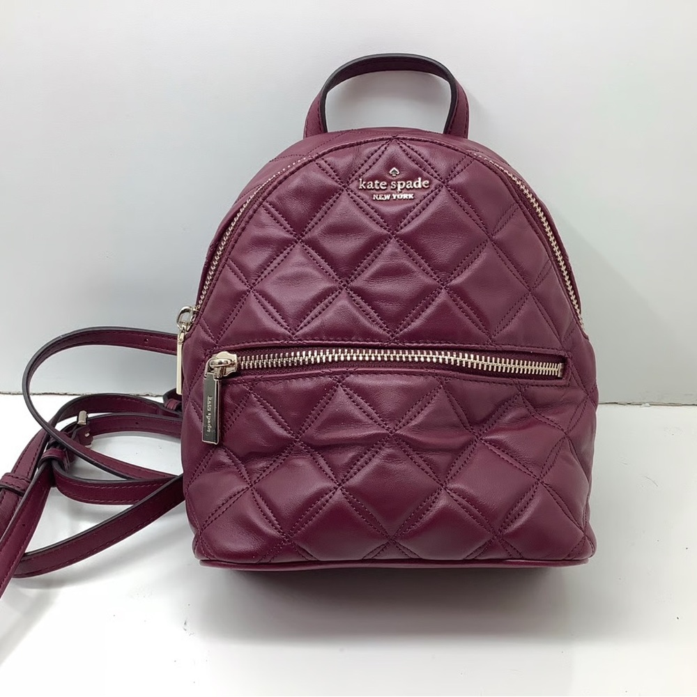 Kate Spade Quilted Wine Backpack